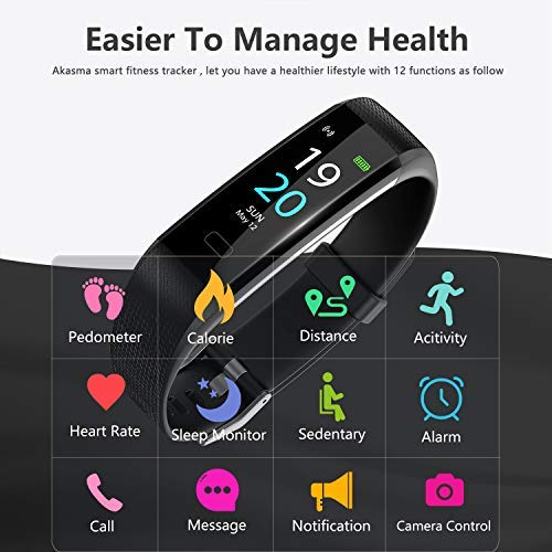 Fitness Tracker, Activity Tracker Watch With Heart Rate Monitor, Message  Notification, Waterproof IP68 Pedometer With Step Counter Sleep Monitor