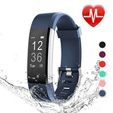 LETSCOM Fitness Tracker HR, Activity Tracker Watch with Heart Rate Monitor, Waterproof Smart Fitness Band with Step Counter, Calorie Counter, Pedometer Watch