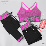 Sport Set Women Bra+Yoga Pants+Shorts