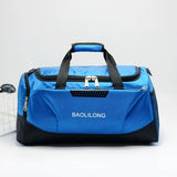 Nylon Waterproof Gym Bag Independent Shoes Pocket