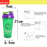 Super Heroes Whey Protein Powder Mixing Bottle With Stirring Ball