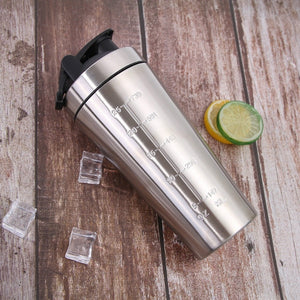 Stainless Steel Protein Shaker Bottle  BPA-Free