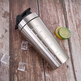 Stainless Steel Protein Shaker Bottle  BPA-Free